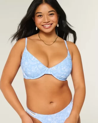 Kıvrımlı Balenli Derin Bikini Üstü