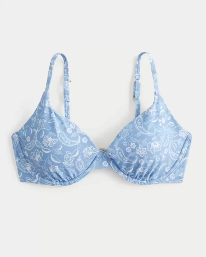 Kıvrımlı Balenli Derin Bikini Üstü Kıvrımlı Balenli Derin Bikini Üstü