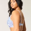 Kıvrımlı Derin Balenli Bikini Üstü