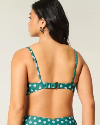 Kıvrımlı Derin Balenli Bikini Üstü