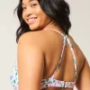 Kıvrımlı Derin Balenli Bikini Üstü