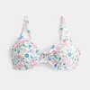 Kıvrımlı Derin Balenli Bikini Üstü