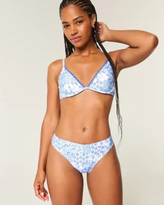 Kıvrımlı Yüksek Bacak Yüksek Bel Şımarık Bikini Altı