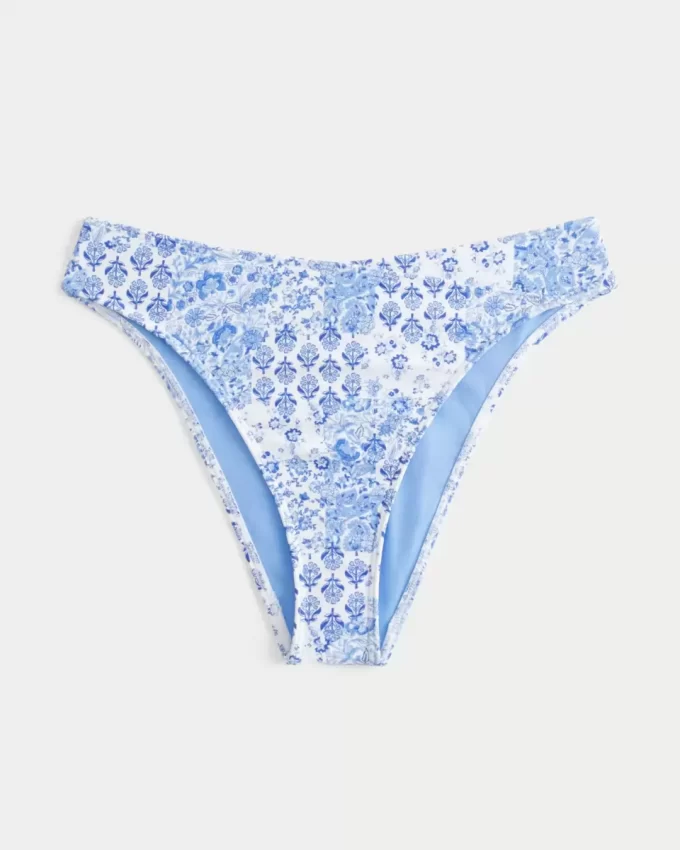 Kıvrımlı Yüksek Bacak Yüksek Bel Şımarık Bikini Altı