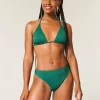 Kıvrımlı Yüksek Paçalı Yüksek Bel Ribanalı Şımarık Bikini Altı