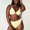 Kıvrımlı Yüksek Paçalı Yüksek Bel Ribanalı Şımarık Bikini Altı