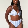 Kıvrımlı Yüksek Paçalı Yüksek Bel Ribanalı Şımarık Bikini Altı