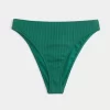 Kıvrımlı Yüksek Paçalı Yüksek Bel Ribanalı Şımarık Bikini Altı