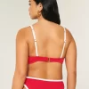 Kıvrımlı Yüksek Uçlu Kaburga Balenli Bikini Üstü Kıvrımlı Yüksek Uçlu Kaburga Balenli Bikini Üstü