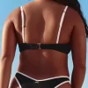 Kıvrımlı Yüksek Uçlu Kaburga Balenli Bikini Üstü
