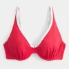 Kıvrımlı Yüksek Uçlu Kaburga Balenli Bikini Üstü Kıvrımlı Yüksek Uçlu Kaburga Balenli Bikini Üstü