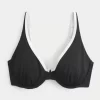 Kıvrımlı Yüksek Uçlu Kaburga Balenli Bikini Üstü