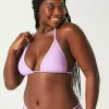 İşlemeli Üçgen Bikini Üstü