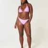 İşlemeli Üçgen Bikini Üstü