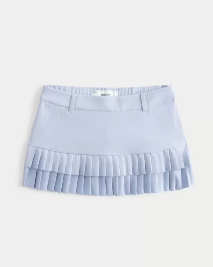 Mikro Pileli Mini Etek Mikro Pileli Mini Etek