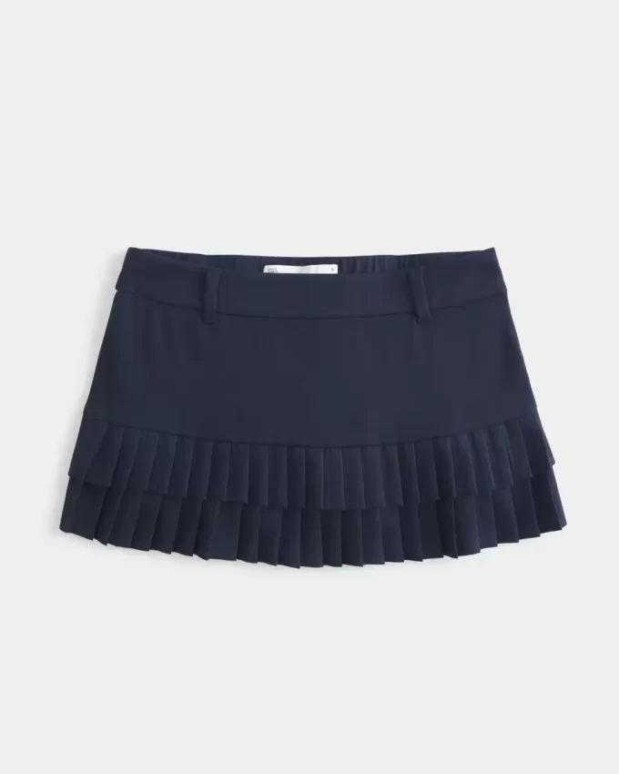 Mikro Pileli Mini Etek Mikro Pileli Mini Etek
