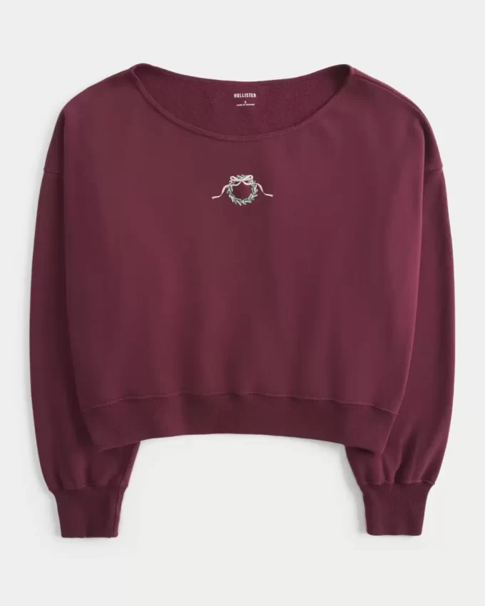 Mini Çelenk Grafik Sweatshirt Mini Çelenk Grafik Sweatshirt