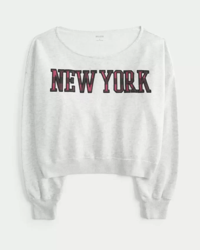 Mini New York Grafik Sweatshirt