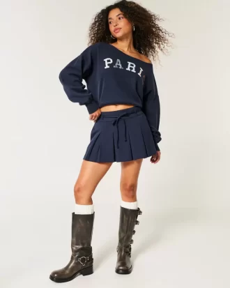 Mini Paris Grafik Sweatshirt