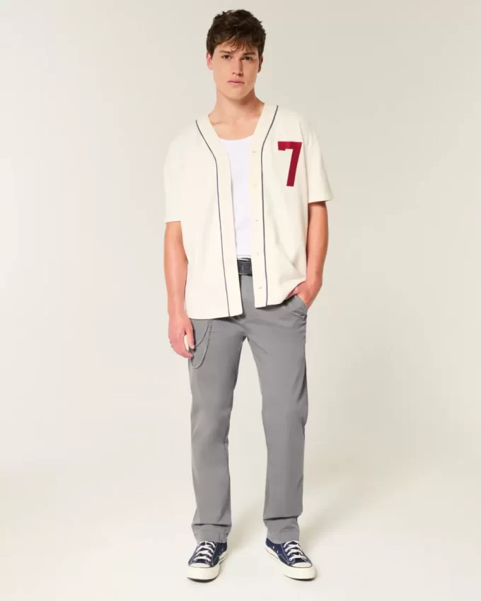 İnce Düz Chino Pantolon