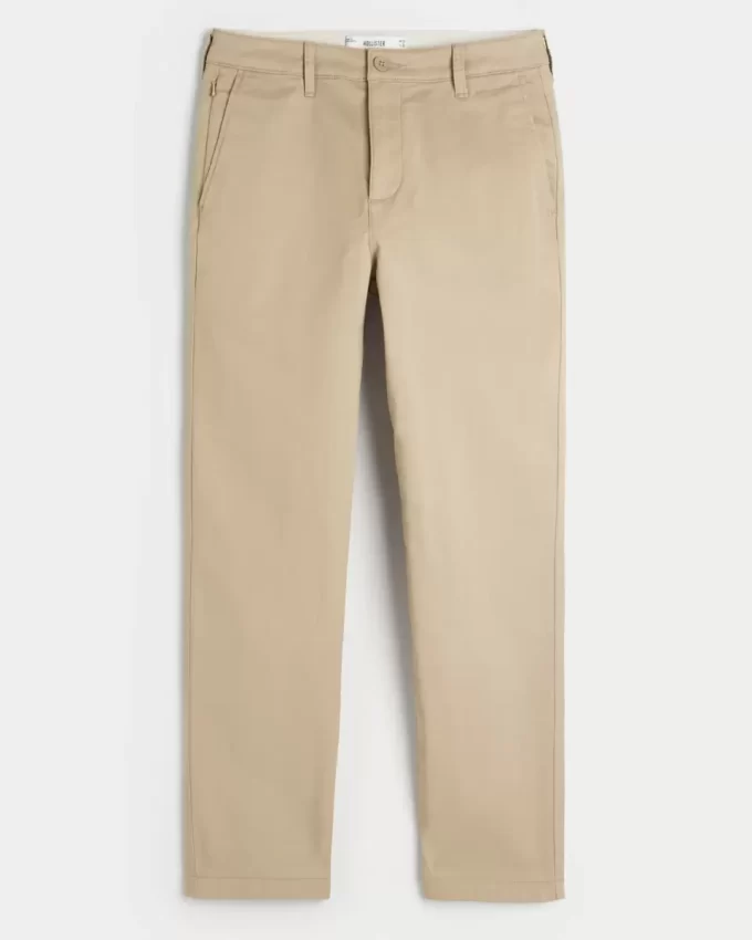 İnce Düz Chino Pantolon