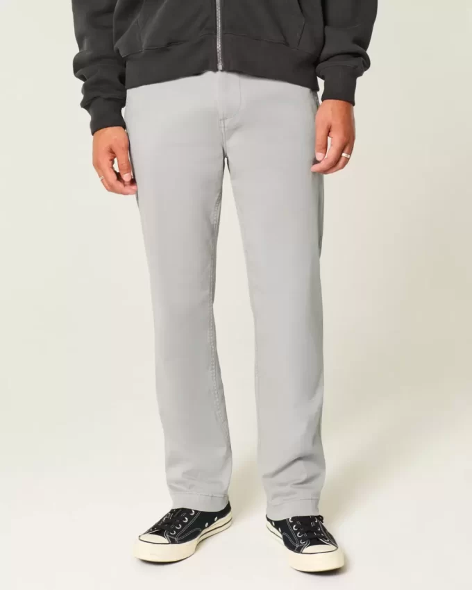 İnce Düz Chino Pantolon