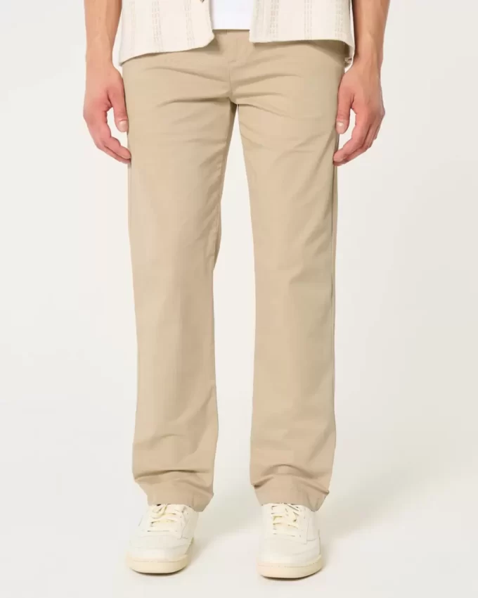 İnce Düz Chino Pantolon