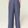 Numaralı Grafik Bol Flanel Pantolon Numaralı Grafik Bol Flanel Pantolon