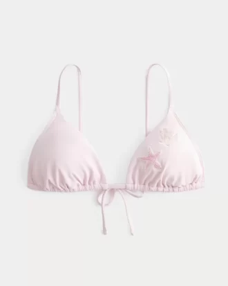Omuz Üstü Boncuklu Üçgen Bikini Üstü