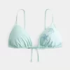Omuz Üstü Boncuklu Üçgen Bikini Üstü
