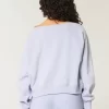 Omuzdan Bağlamalı Kolay Giyilebilen NYC Grafik Sweatshirt