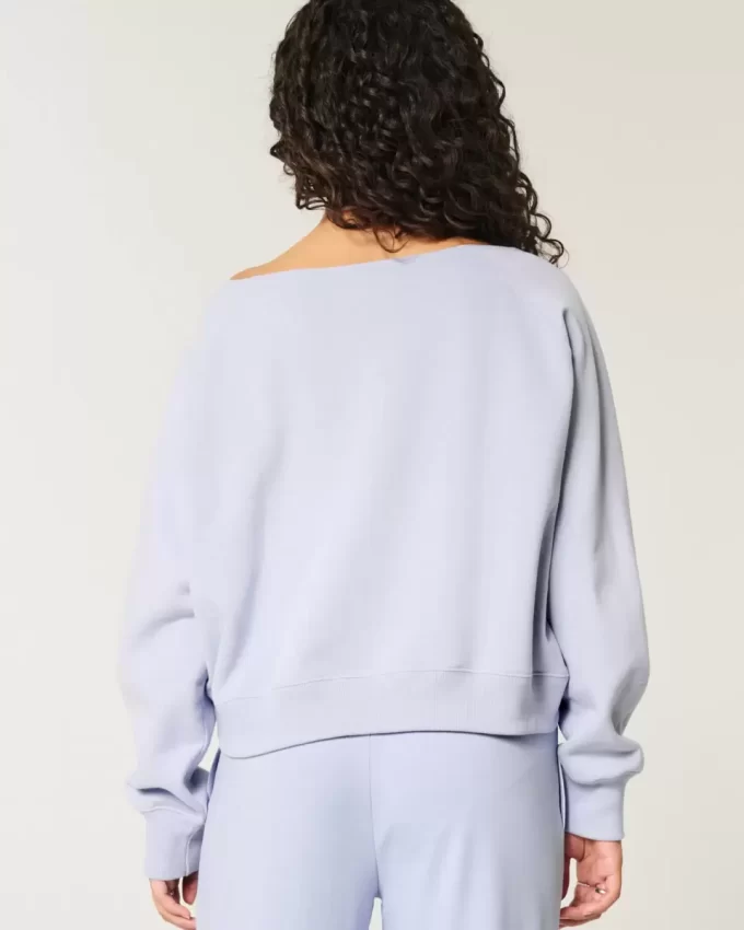 Omuzdan Bağlamalı Kolay Giyilebilen NYC Grafik Sweatshirt
