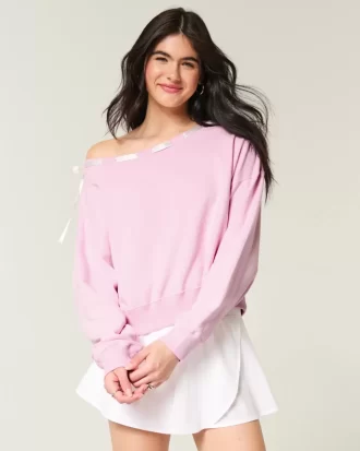 Omuzdan Bağlamalı Sweatshirt