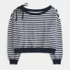 Omuzdan Bağlamalı Sweatshirt Omuzdan Bağlamalı Sweatshirt