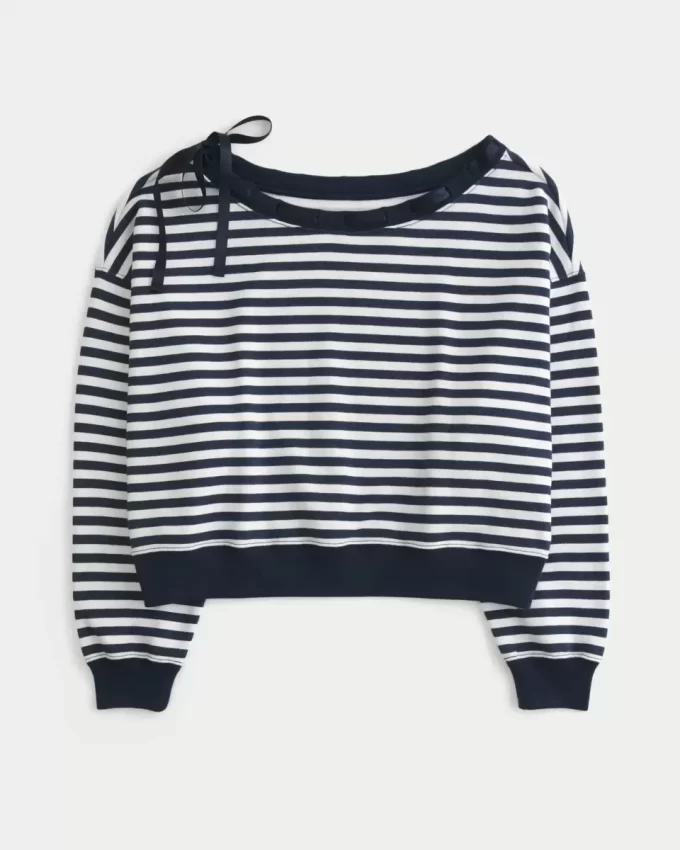 Omuzdan Bağlamalı Sweatshirt Omuzdan Bağlamalı Sweatshirt