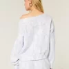 Omuzları Açık Kamuflaj Sweatshirt Omuzları Açık Kamuflaj Sweatshirt