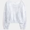 Omuzları Açık Kamuflaj Sweatshirt Omuzları Açık Kamuflaj Sweatshirt
