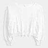 Omuzları Açık Kolay Havlu Sweatshirt Omuzları Açık Kolay Havlu Sweatshirt