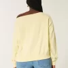 Omuzları Açık Southampton Grafik Sweatshirt