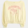 Omuzları Açık Southampton Grafik Sweatshirt