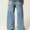 Orta Boy Yıkama Süper Bol Pantolon