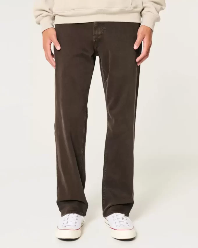Overdye Düz Kot Pantolon