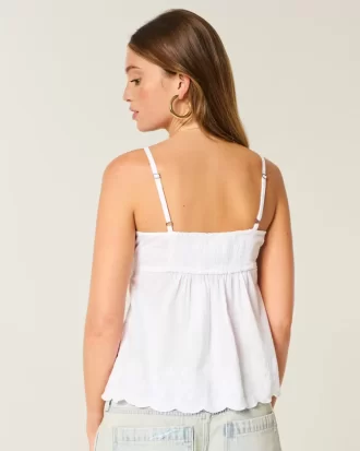Parıltılı İşlemeli Babydoll Üst