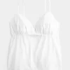 Parıltılı İşlemeli Babydoll Üst