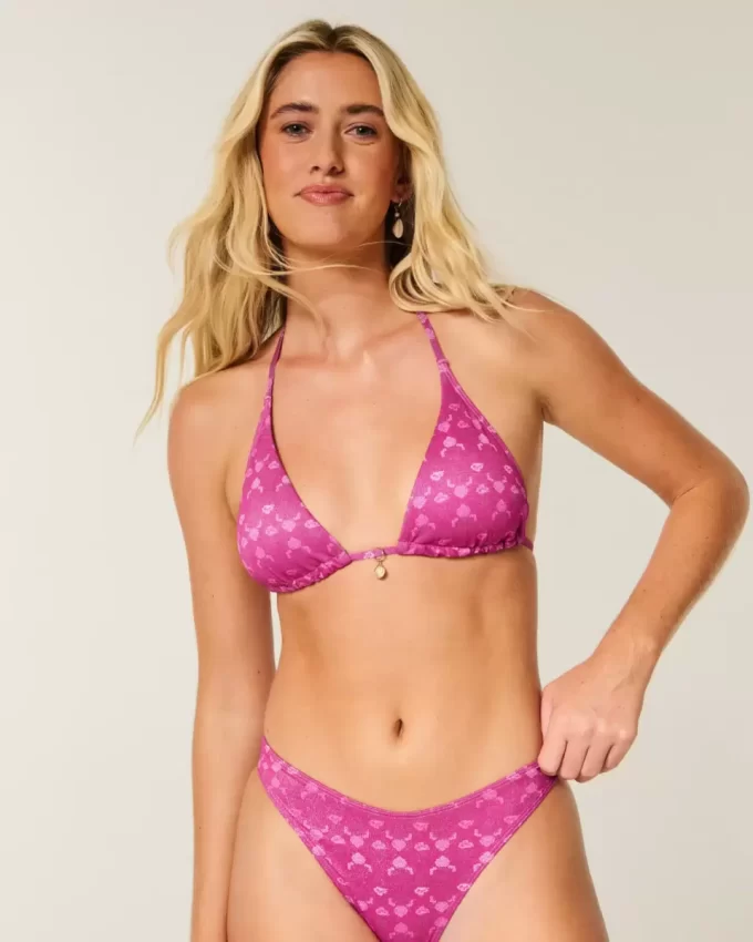 Parıltılı Çok Yönlü Üçgen Bikini Üstü Parıltılı Çok Yönlü Üçgen Bikini Üstü