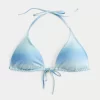 Parıltılı Çok Yönlü Üçgen Bikini Üstü