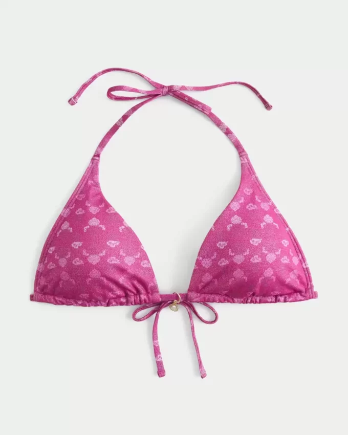 Parıltılı Çok Yönlü Üçgen Bikini Üstü Parıltılı Çok Yönlü Üçgen Bikini Üstü