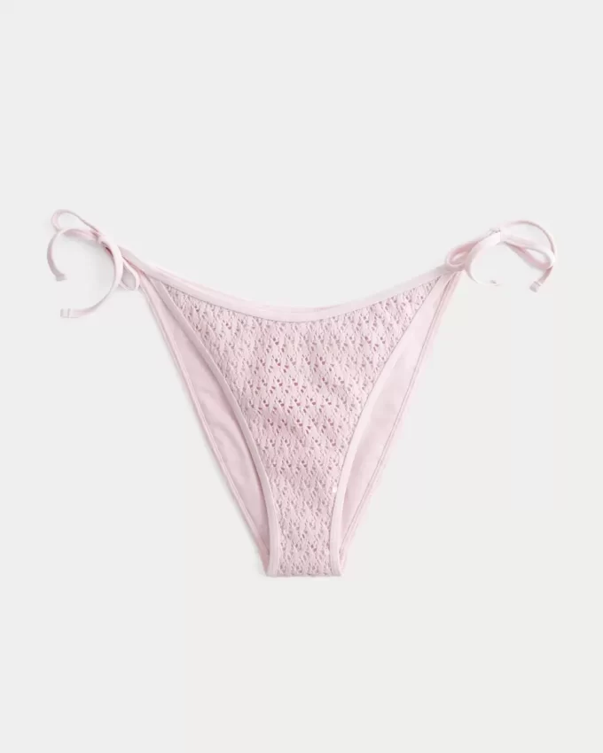 Payet Tığ İşi Tarzı Yan Bağcıklı Şımarık Bikini Altı