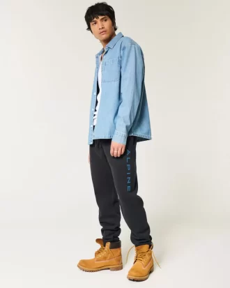 Rahat Alpine Grafik Polar Jogger Pantolon