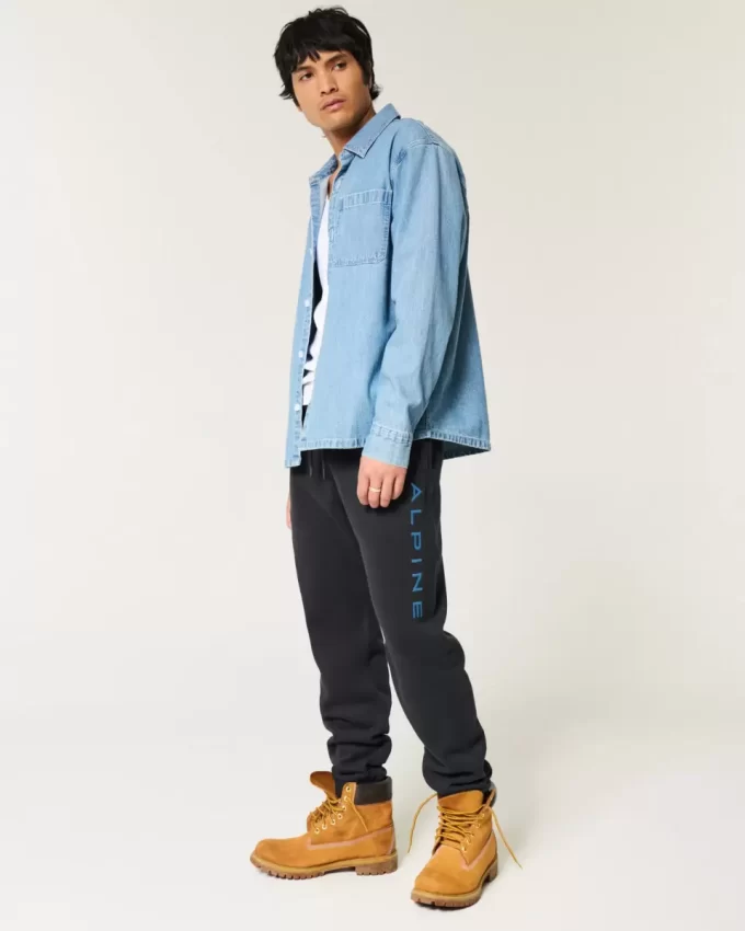 Rahat Alpine Grafik Polar Jogger Pantolon